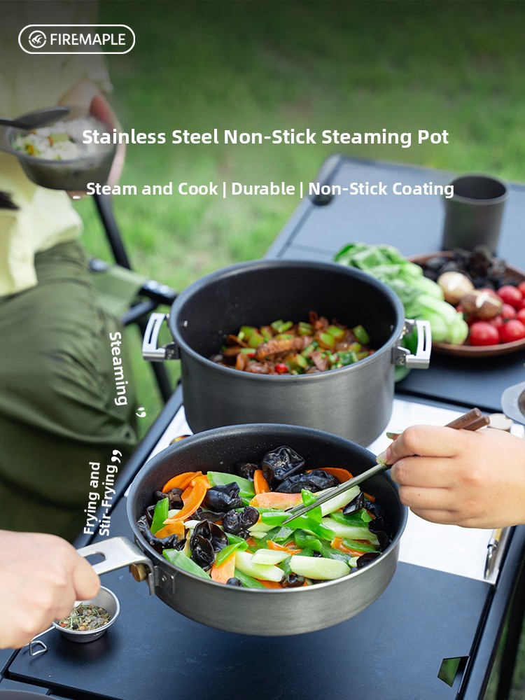 Camping Cooking Materials - Fire Maple Outdoor Camping Kochutensilien Spezial-Antihaft-Topf