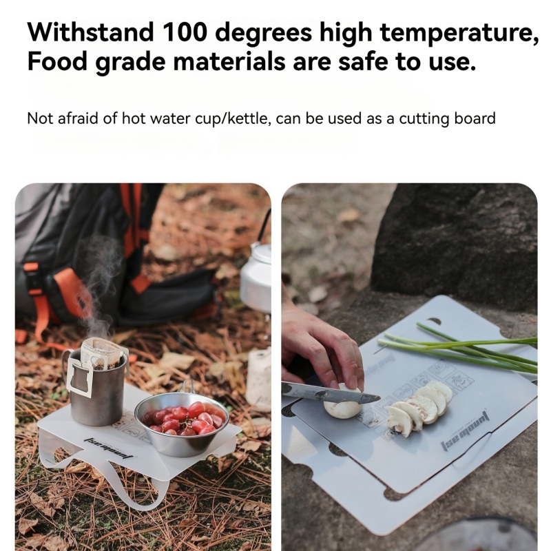Camping Cooking Materials - Outdoor PP Board Klapptisch Camping Hochtemperaturbeständiger