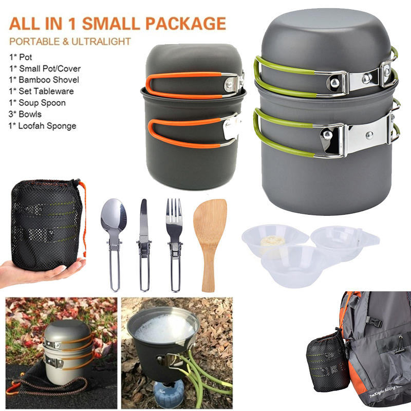 Camping Cooking Kitchen Set - Neue Camping Topf Tragbare Outdoor Set