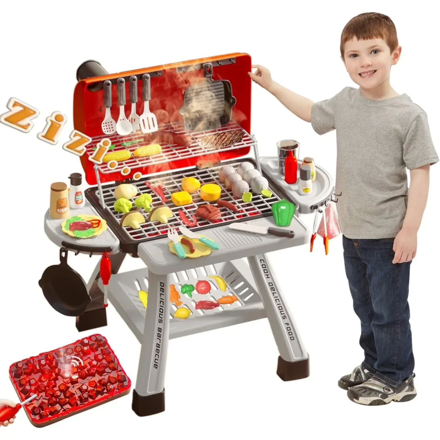 Camping Cooking Kids - Barbecue Grill Spielzeug Set Kinder BBQ