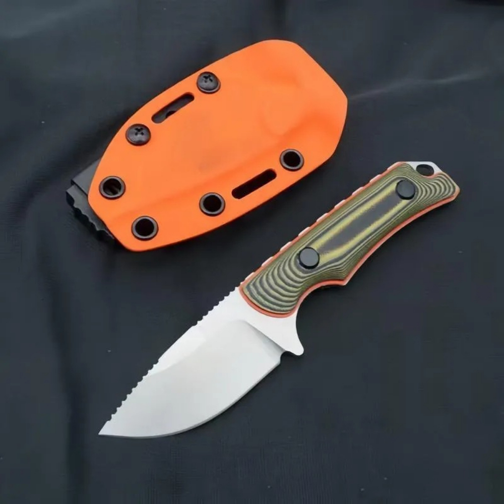 Camping Cooking Knife With Sheath - Leichtes Angelwerkzeug 15017 Tragbares Outdoor-Geradmesser mit