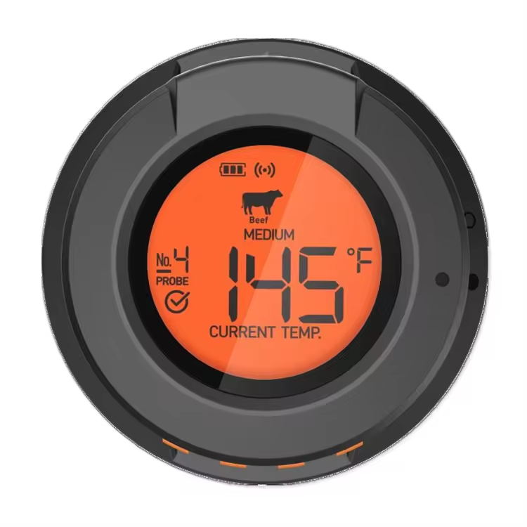 Meat Thermometer Camp - Digitales Fleischtemperaturmessthermometer mit LED-Anzeige, IP54, wasserdicht,