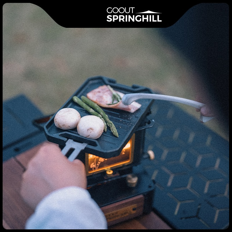 Camping Cooking Box - COOUT SPRINGHILL Outdoor Mini-Grillpfanne Leichter Camping