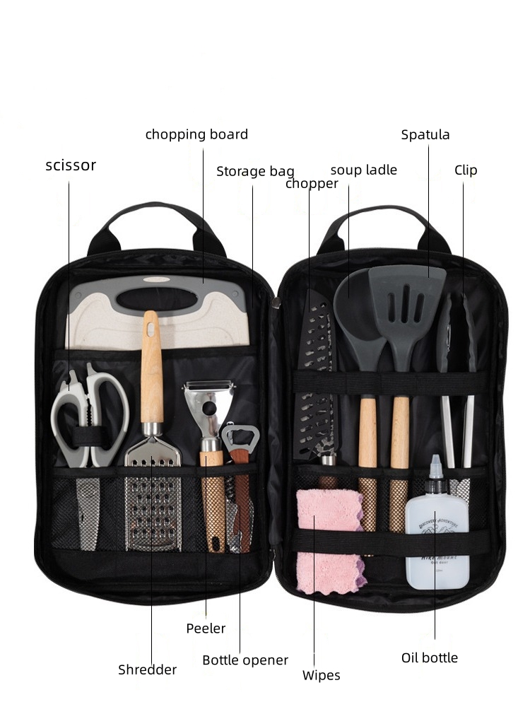 Camping-Kochutensilien-Set, 12 – Camping Cooking Set With Bag Bewertung und Preis