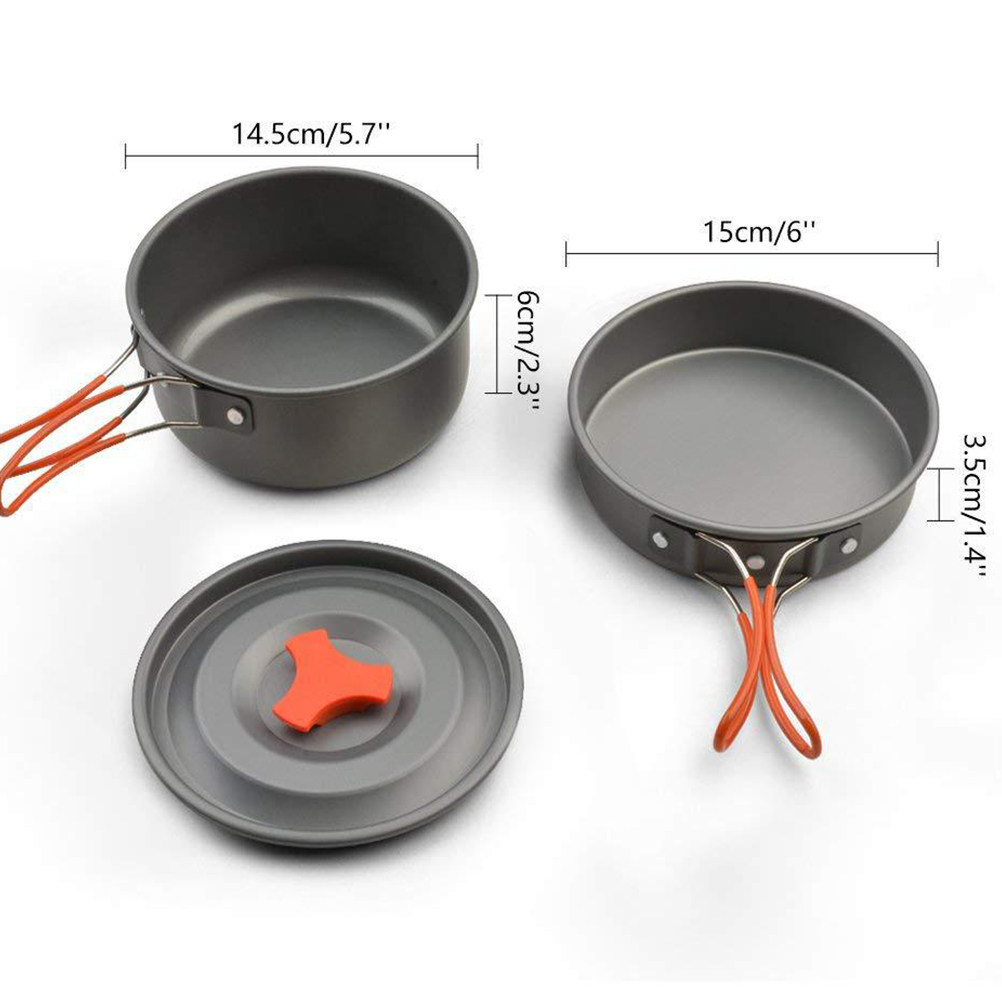 1 Set Outdoor-Kochset, tragbar – Camping Cooking Materials Bewertung und Preis