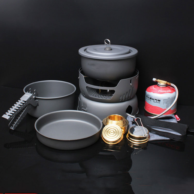 Kochset für 2–4 Personen, 10-t – Camping Cooking Materials Bewertung und Preis