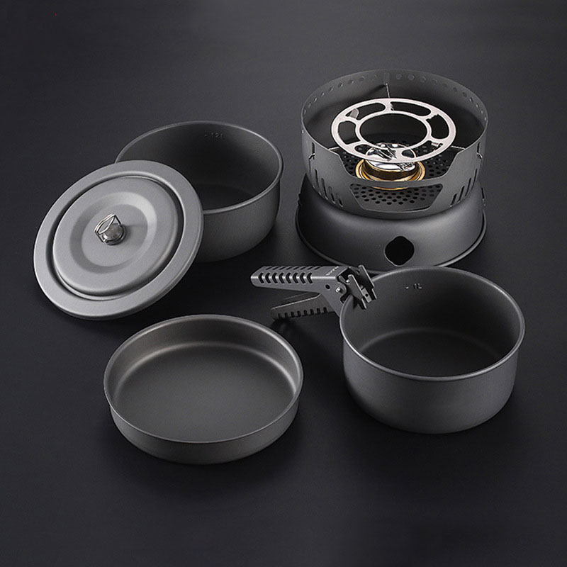 Kochset für 2–4 Personen, 10-t – Camping Cooking Materials Bewertung und Preis