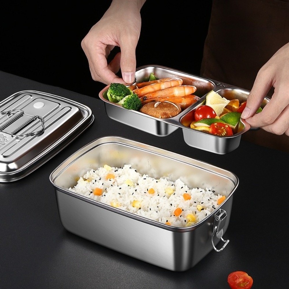 Doppelschichtige Lunchbox aus  – Camping Cooking Box Bewertung und Preis