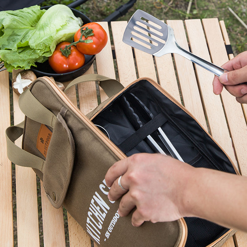 8-teiliges Camping-Küchen-Koch – Camping Cooking Roll Bewertung und Preis