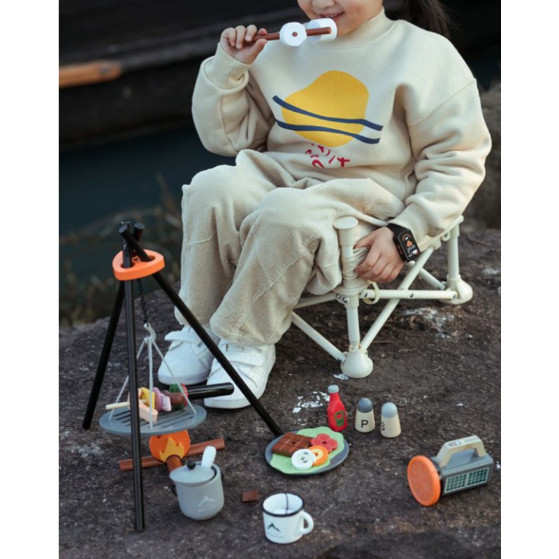 Holz Camping Pretend Play Set  – Camping Cooking Kids Bewertung und Preis